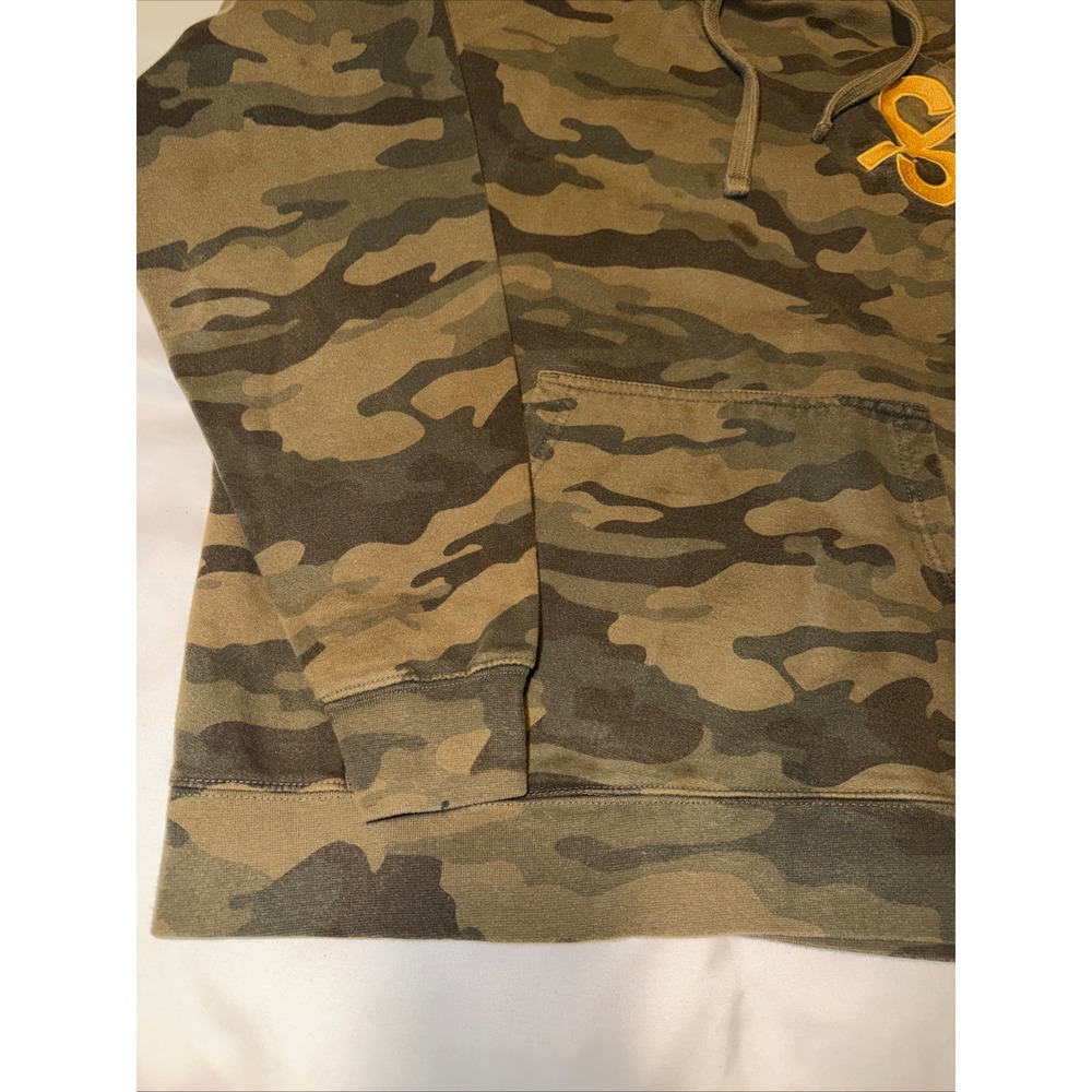 Independent Trading Company Mens Camo Hoodie Pullover Sweatshirt "S" Logo - Picture 5 of 15